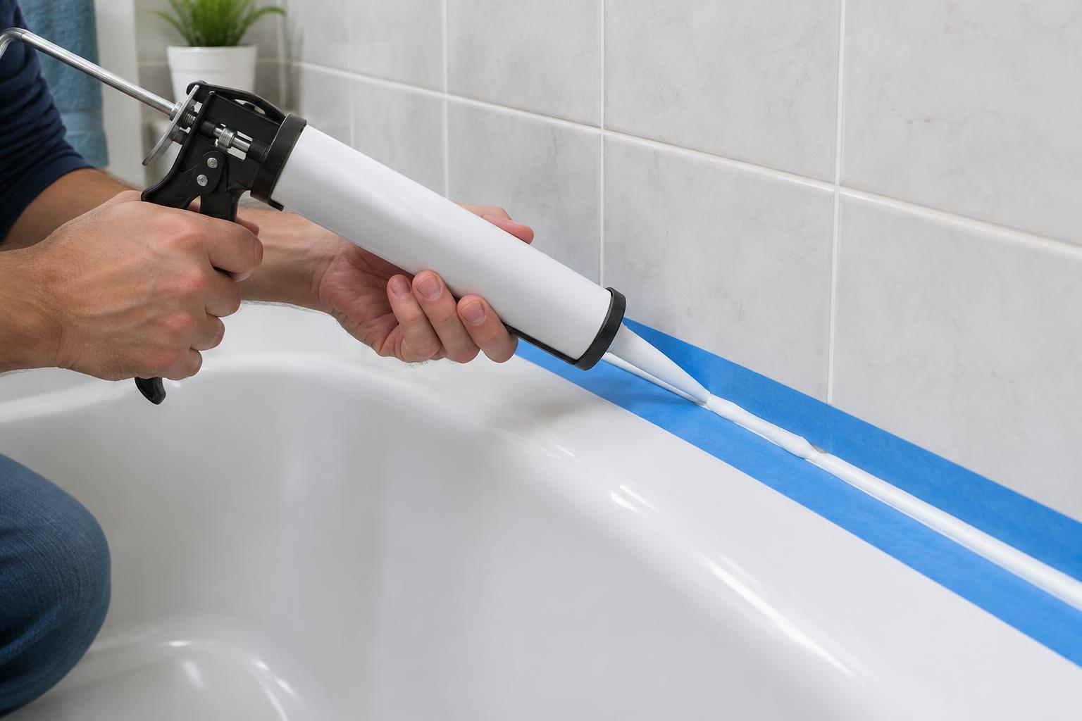 How to Apply Caulk Around a Bathtub or Sink