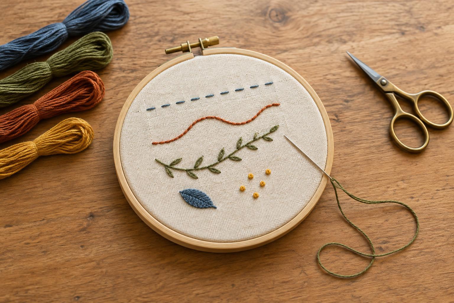 Embroidery for Beginners: Five Stitches to Learn First