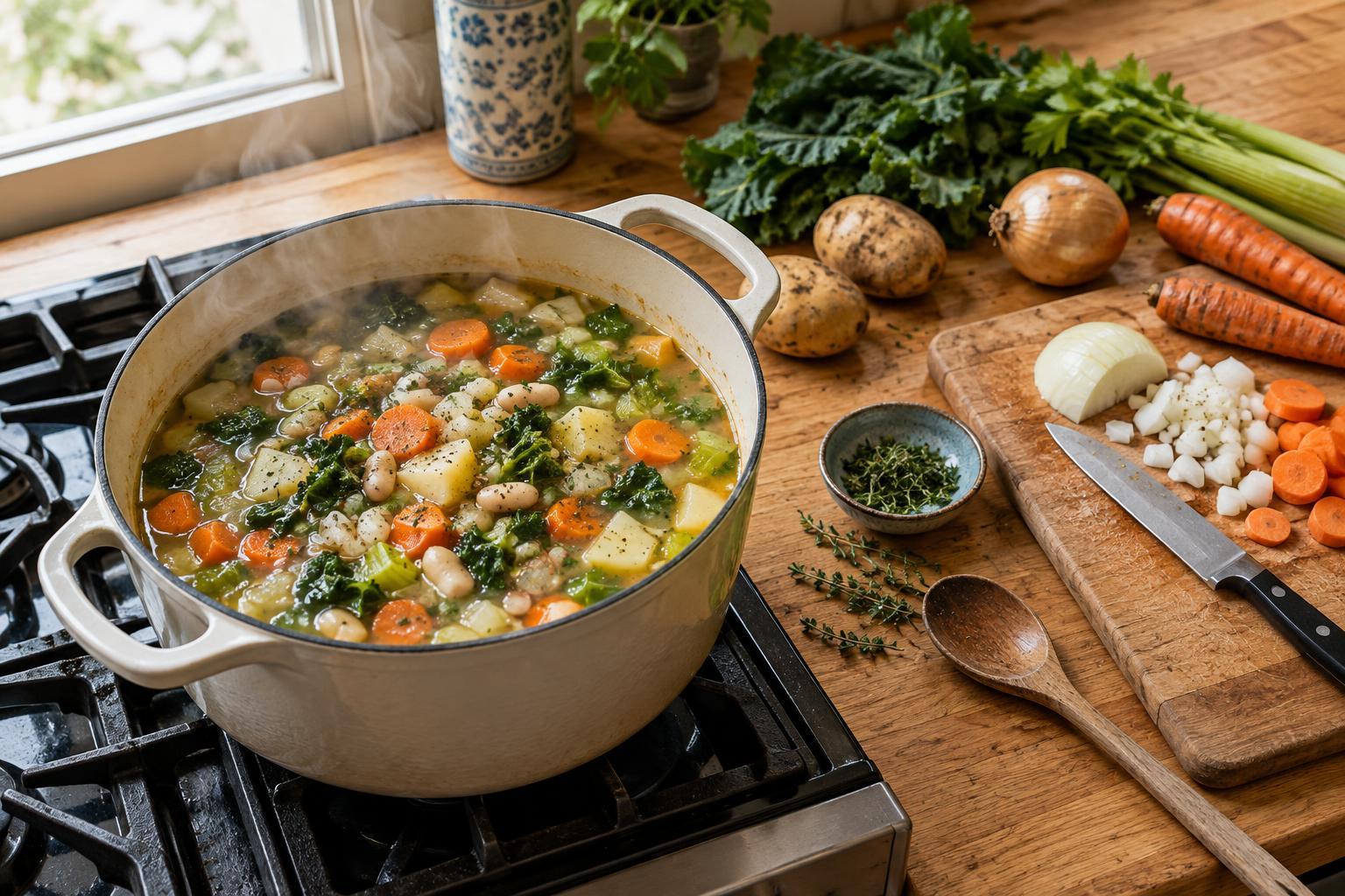How to Build a Vegetable Soup Without a Recipe