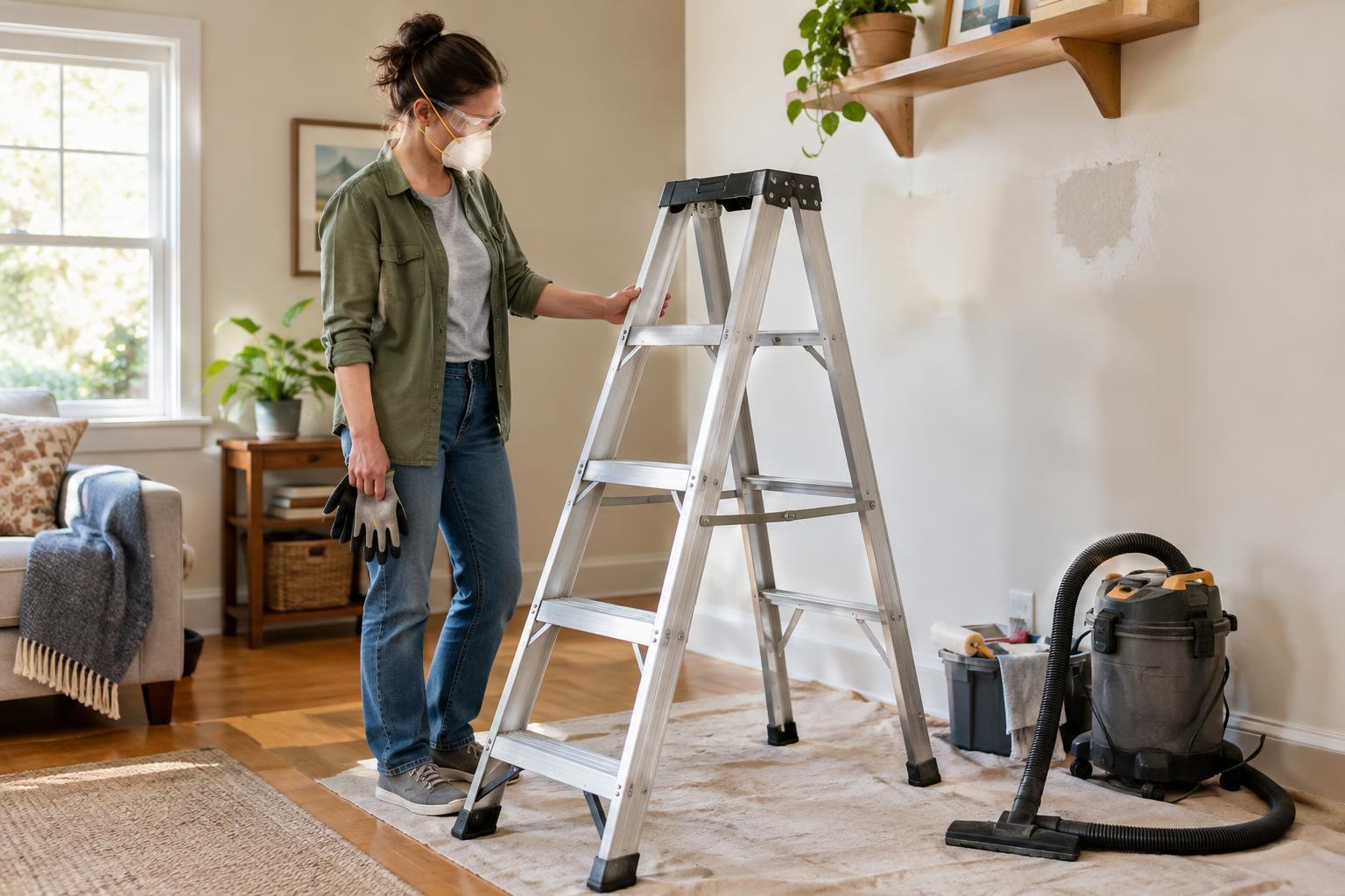 Home Project Safety Basics: Ladders, Dust and Protective Gear